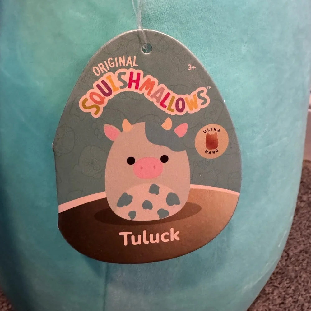 Squishmallows Tuluck the Blue Cow 16